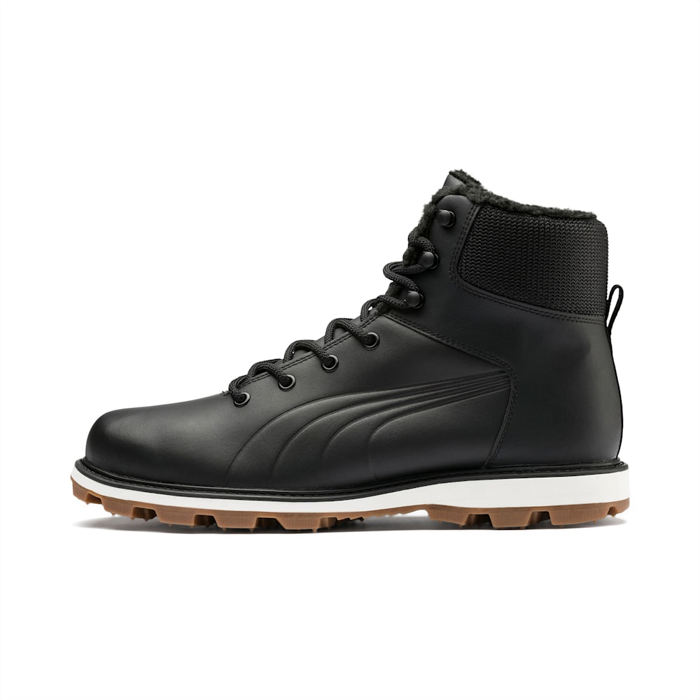 Puma Desierto Fun Leather Mens Winter Boots Black South Africa 8973641-KA