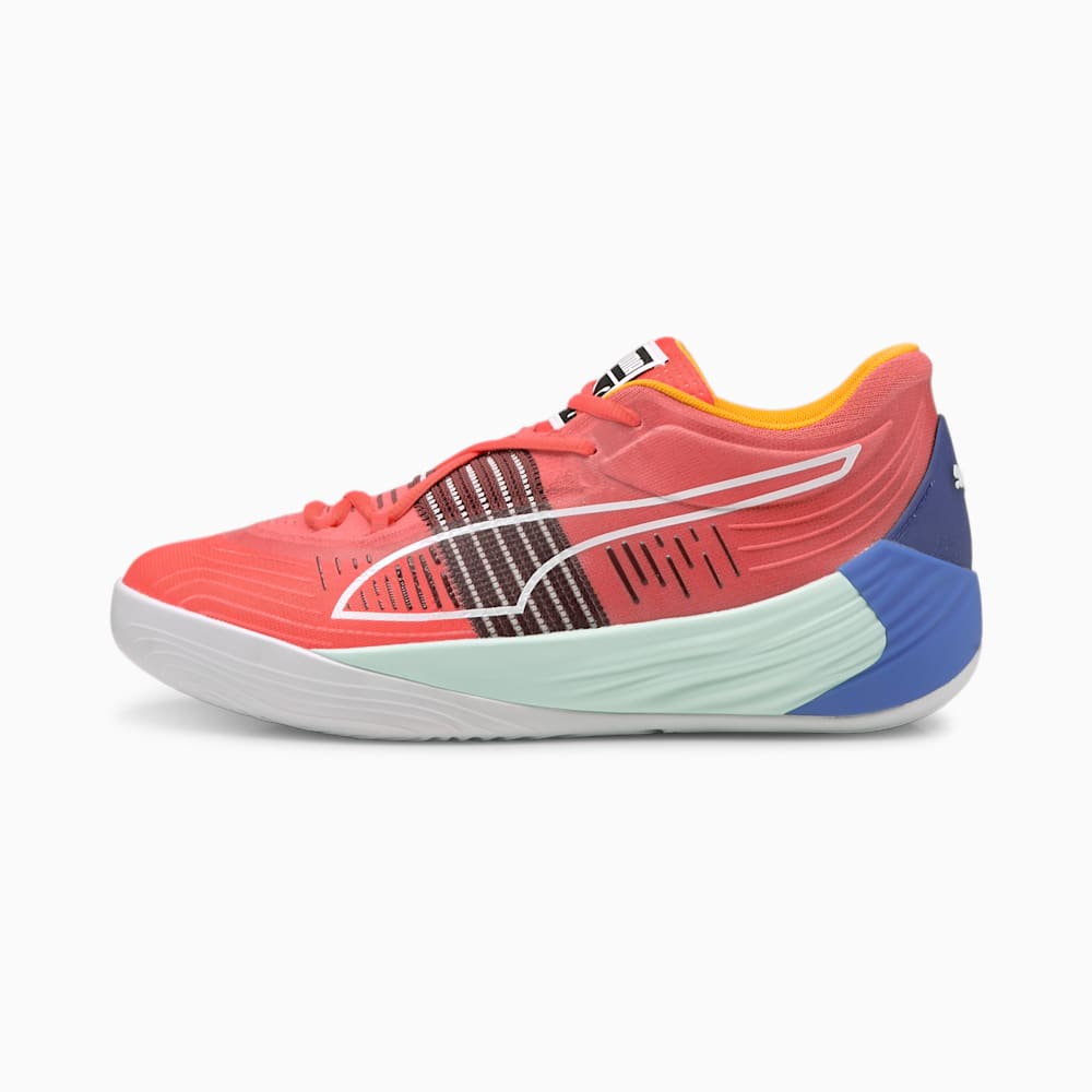 Puma Fusion Nitro Mens Basketball Shoes Orange/Blue South Africa 1647953-RF