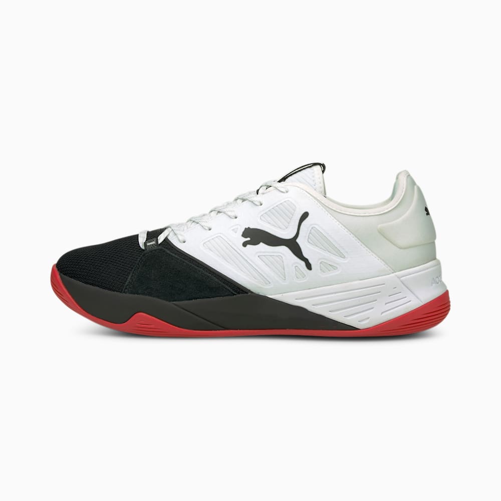 Puma Accelerate Turbo Nitro Mens Handball Shoes White/Black/Red South Africa 0546923-HS