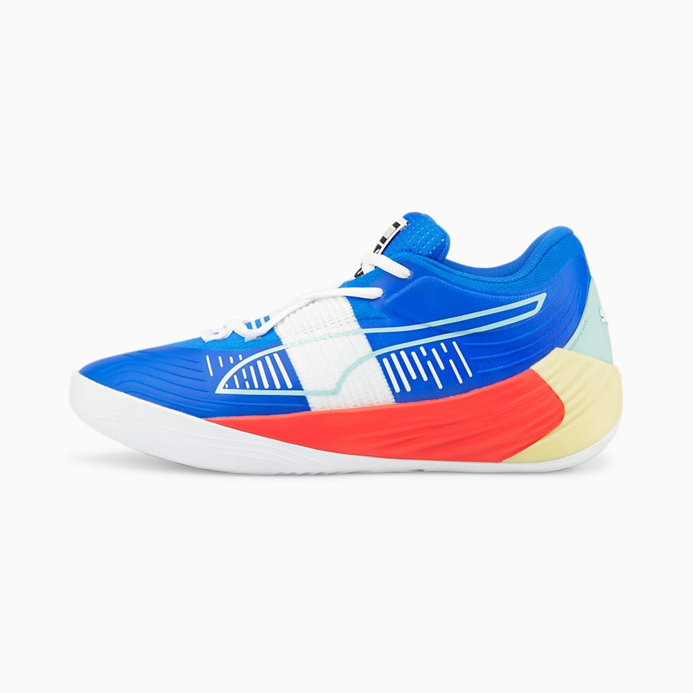 Puma Fusion Nitro Mens Basketball Shoes Blue/Orange South Africa 7129360-GS