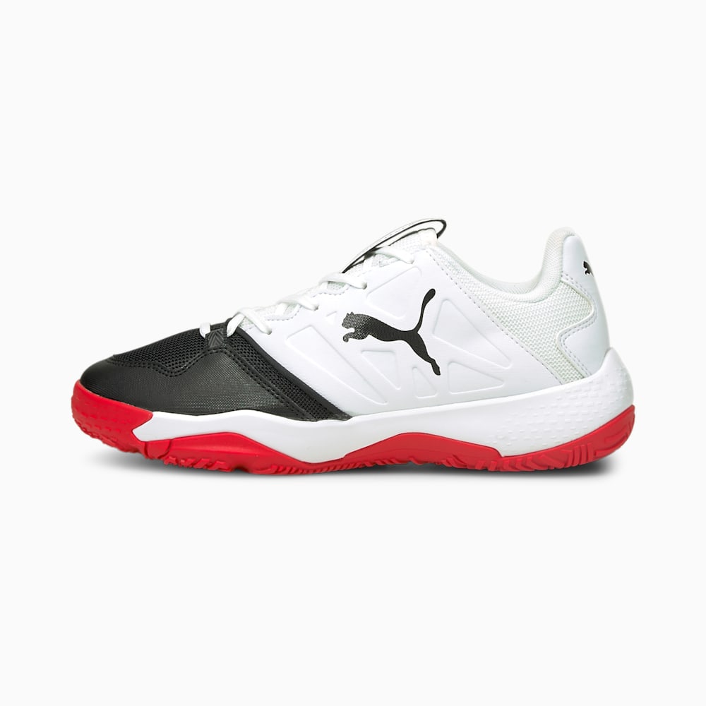 Puma Accelerate Turbo Youth Boys Handball Shoes White/Black/Red South Africa 0635147-YX
