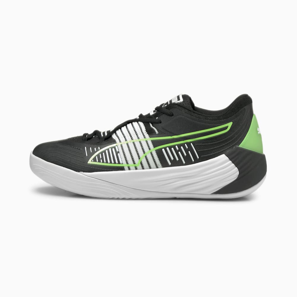 Puma Fusion Nitro Mens Basketball Shoes Black/Green South Africa 5796028-DO