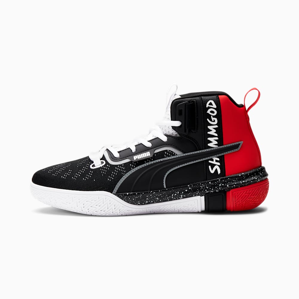 Puma Legacy Shammgod Womens Basketball Shoes Black/Red South Africa 7584069-DE
