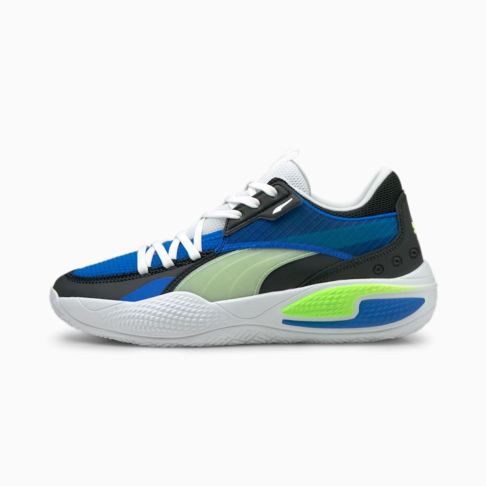 Puma Court Rider I Mens Basketball Shoes Blue/Green South Africa 3489761-KO