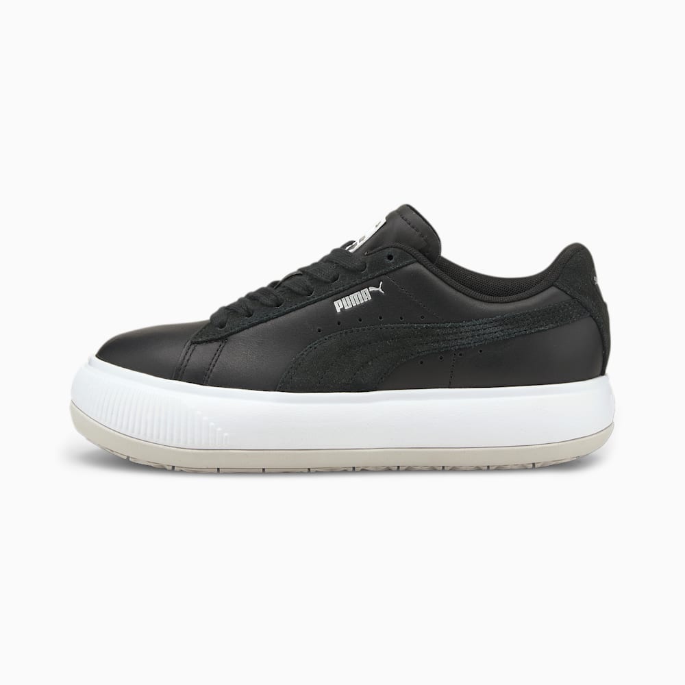 Puma Suede Mayu Mix Womens Sneakers Black/White South Africa 9374621-HT