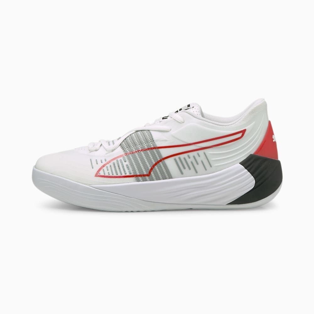 Puma Fusion Nitro Womens Basketball Shoes White/Red South Africa 2045968-LQ