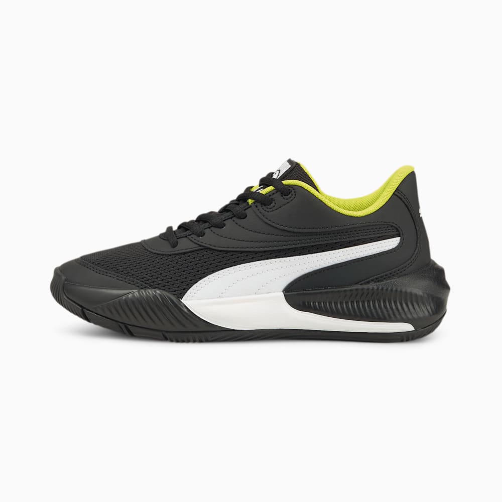 Puma Triple JR Girls Basketball Shoes Black/White South Africa 8104967-YX