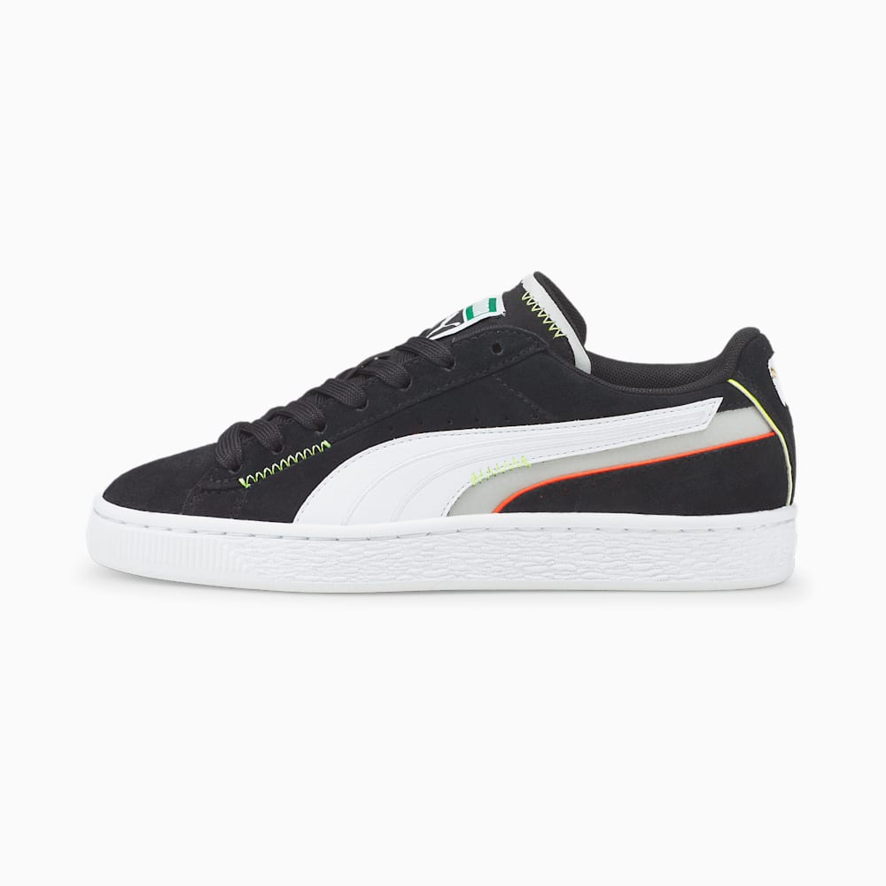 Puma Suede Displaced JR Girls Sneakers Black/White South Africa 6930512-PZ