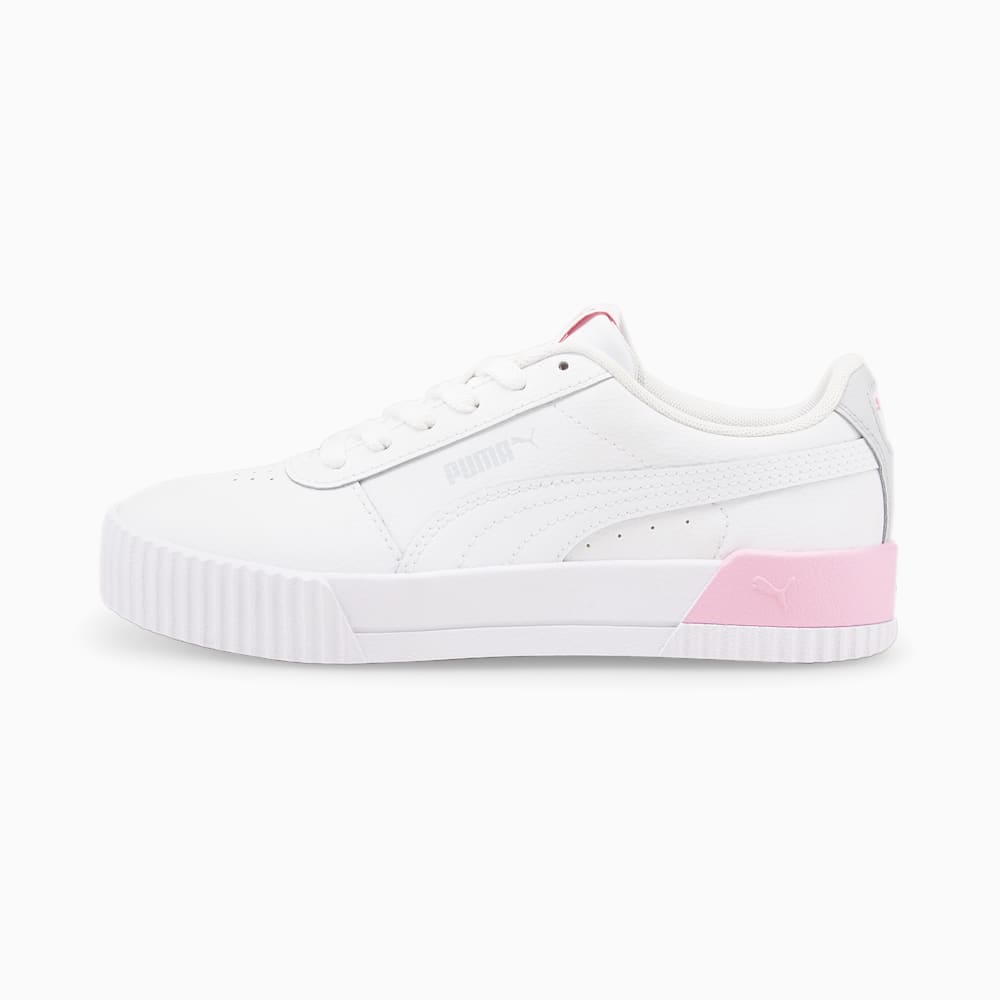 Puma Carina L Youth Girls Sneakers White South Africa 0514397-WU