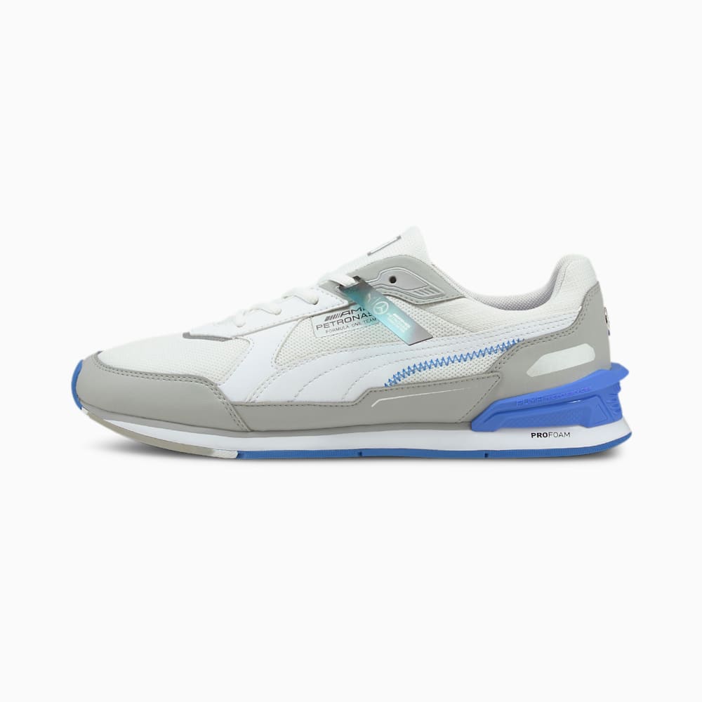Puma Mercedes F1 Low Racer Mens Motorsport Shoes White/Silver/Blue South Africa 5376281-SC